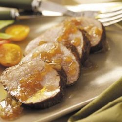 Spicy Pork with Ginger-Maple Sauce recipe