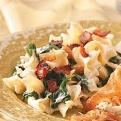 Creamy  Spinach Noodle Toss recipe