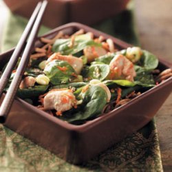 Asian Spinach Chicken Salad recipe