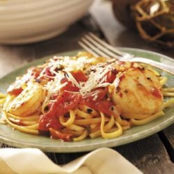 Seafood Medley with Linguine recipe