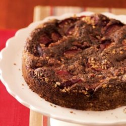 Plum-Topped Chocolate Kuchen recipe