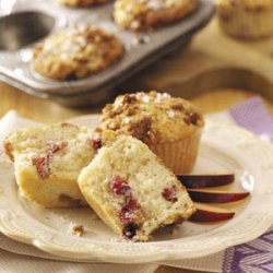 Streusel-Topped Plum Muffins recipe