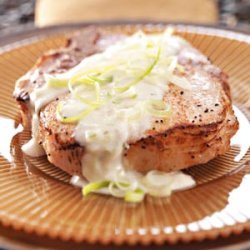 Pork Chops with Blue Cheese Sauce recipe