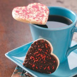 Chocolate-Frosted Heart Cookies recipe