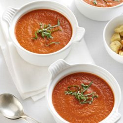 Roasted Tomato Soup with Fresh Basil recipe