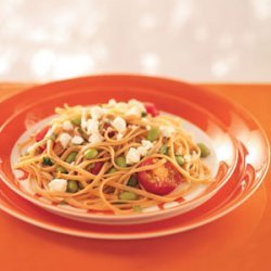 Linguine with Edamame and Tomatoes recipe