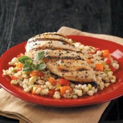 Grilled Chicken with Barley recipe