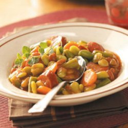 Sweet Sausage 'n' Beans for 3 recipe