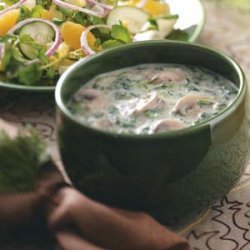 Mushroom-Spinach Cream Soup recipe