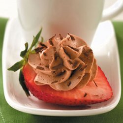Strawberries with Chocolate Cream Filling recipe