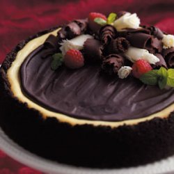 Triple-Layer Chocolate Cheesecake recipe