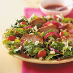 Warm Pork and Raspberry Salad recipe
