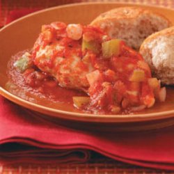 Creole-Poached Chicken Breasts recipe
