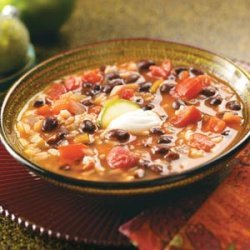 Southwest Black Bean Soup recipe