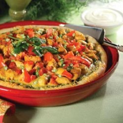 Cilantro Pesto Pizza recipe