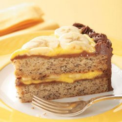 Chocolate Banana Cream Cake recipe