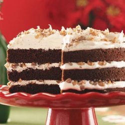 Toffee-Mocha Cream Cake recipe