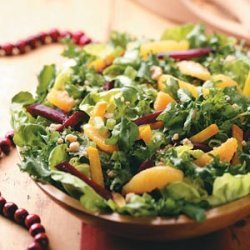 Beet Salad with Orange-Walnut Dressing recipe