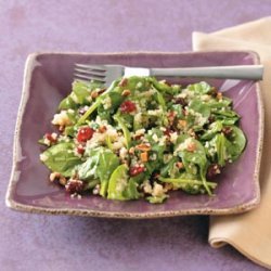 Quinoa Wilted Spinach Salad recipe