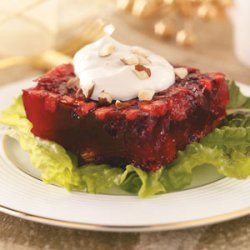 Spiced Cranberry-Chutney Gelatin Salad recipe