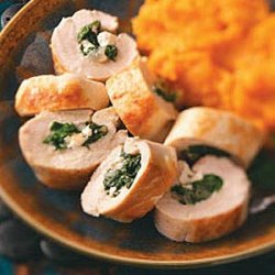 Lemony Spinach-Stuffed Chicken Breasts for Two recipe