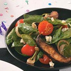 Portobello-Spinach Salad recipe