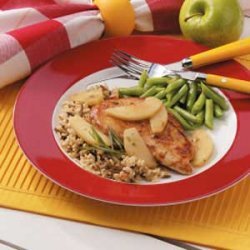 Tarragon Chicken with Apples for Two recipe