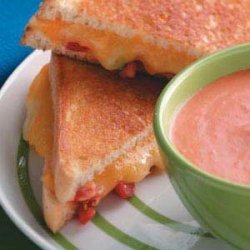 Grilled Tomato-Cheese Sandwiches for Two recipe