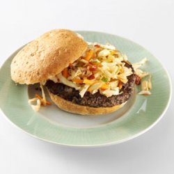 Black Bean Burgers with Chipotle Slaw recipe
