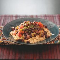 Black Beans with Brown Rice recipe