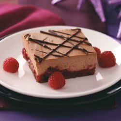 Chocolate Cran-Raspberry Cheesecake Bars recipe