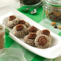Chocolate-Almond Thumbprints recipe