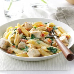 Chicken & Spinach Mostaccioli recipe
