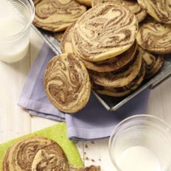 Chocolate-Swirled Peanut Butter Cookies recipe