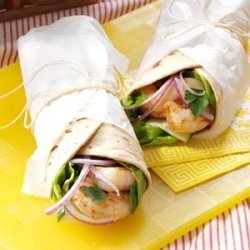 Cajun Shrimp & Cucumber Wraps recipe