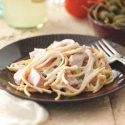 Makeover Linguine with Ham & Swiss Cheese recipe