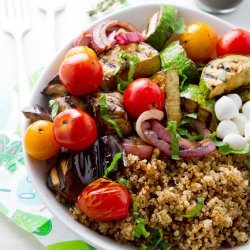 Balsamic Grilled Vegetable and Barley Salad recipe