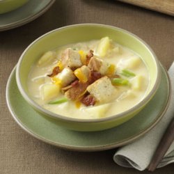 Cream of Potato & Cheddar Soup recipe