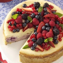 Red, White and Blue Cheesecake recipe