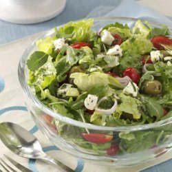 Marinated Cheese-Topped Salad recipe
