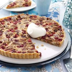 White Chocolate-Cranberry-Pecan Tart recipe