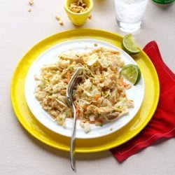 Chicken & Rice Salad with Peanut Sauce recipe