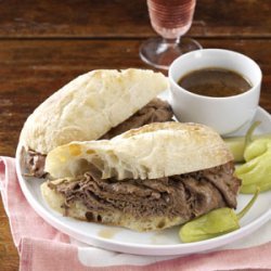 French Dip Subs with Beer au Jus recipe