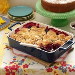 Blueberry-Apple Cobbler with Almond Topping recipe