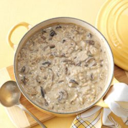 Mushroom & Wild Rice Soup recipe