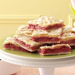 Raspberry-Rhubarb Slab Pie recipe