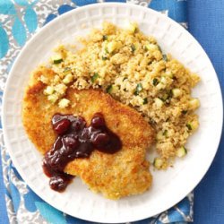 Pan-Fried Chicken with Hoisin Cranberry Sauce recipe