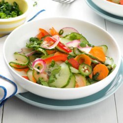 Crisp & Spicy Cucumber Salad recipe