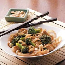 Stir-Fried Chicken and Rice Noodles recipe