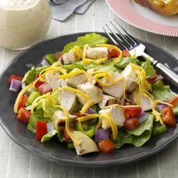 Grilled Chicken on Greens with Citrus Dressing recipe